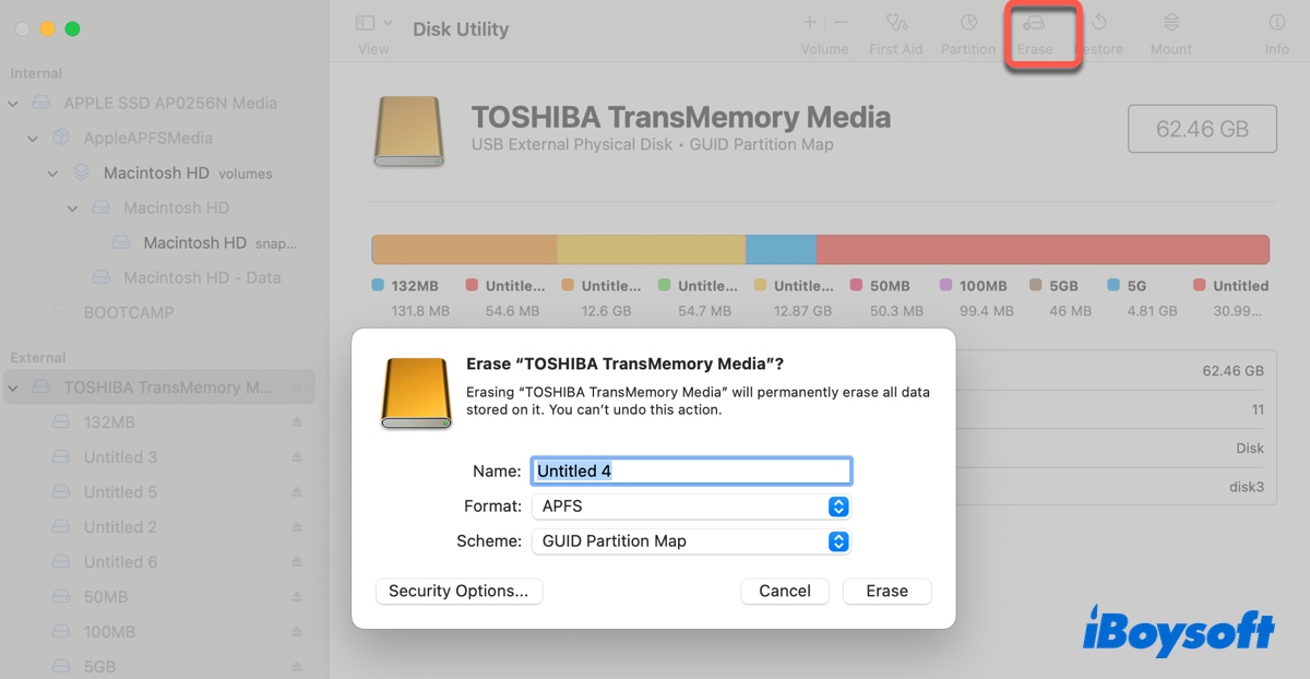 Formater un NTFS avec un format Mac sur macOS Sequoia