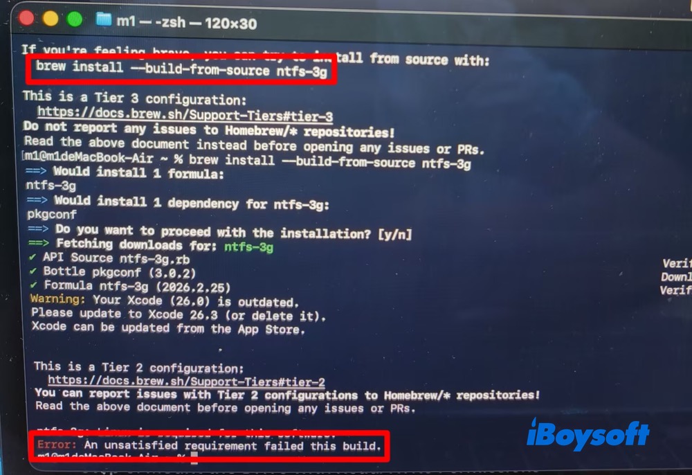install ntfs-3g error report