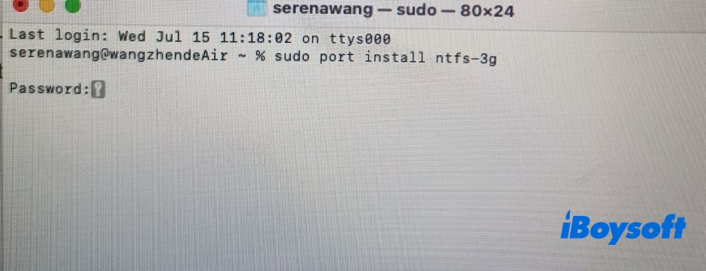 Install NTFS-3G on Intel Mac