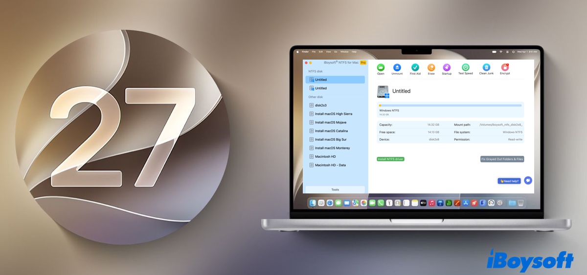 NTFS for macOS Golden Gate