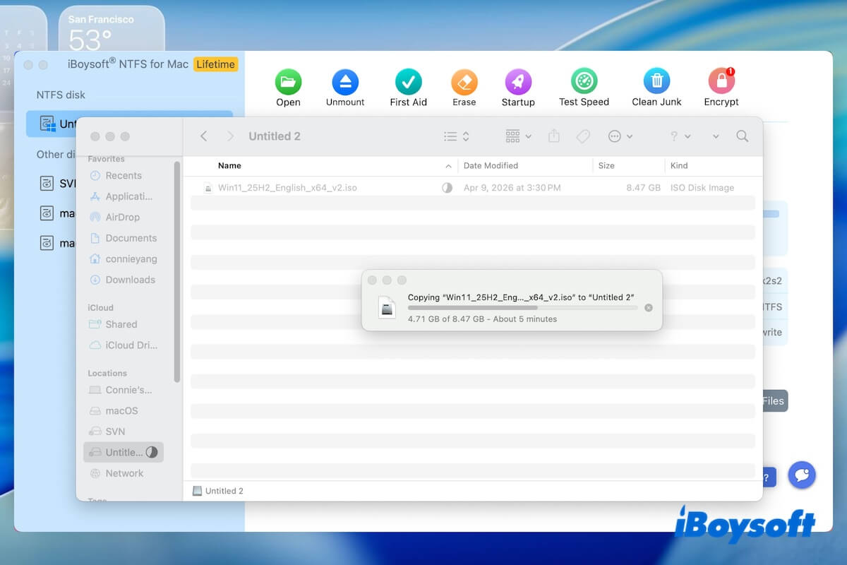 NTFS-Lese- und Schreibgeschwindigkeit auf dem Mac
