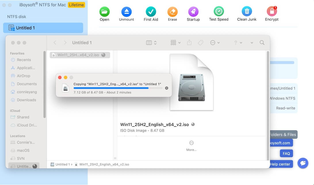 Speichern auf NTFS-SSD unter macOS