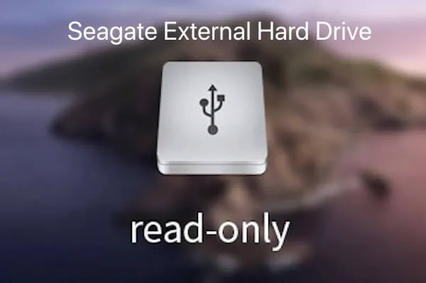fix read only Seagate external hard drive on Mac