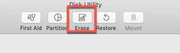 format drive in Disk Utility