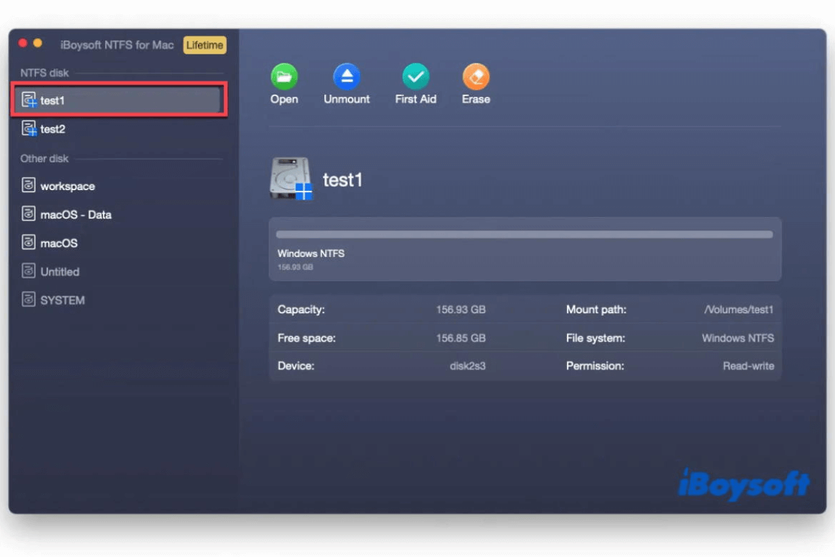 IBoysoft NTFS For Mac Full Write NTFS Drives On MacOS