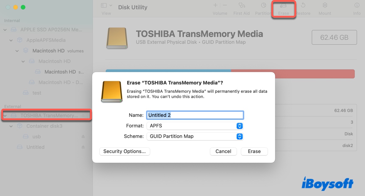 How to format to fix the external hard drive read only on Mac