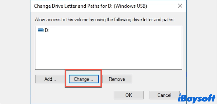 change the drive letter of the RAW SD card