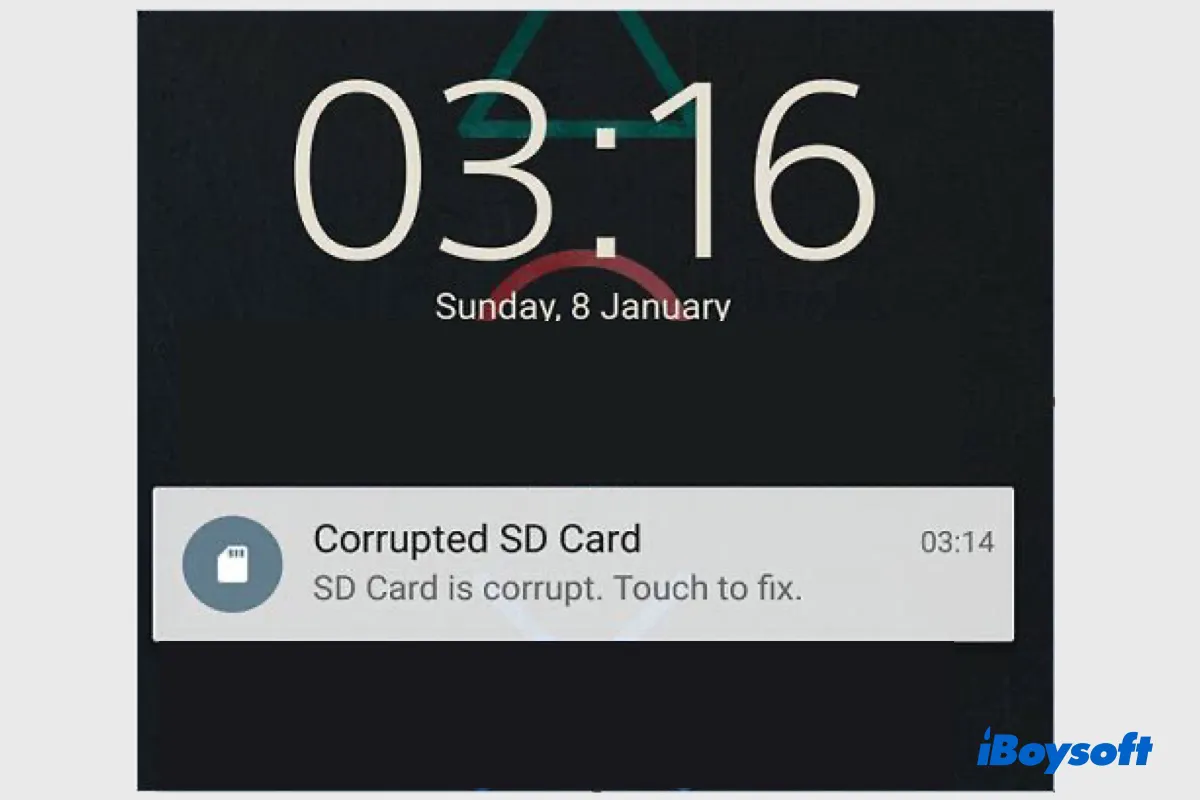 Fix SD card corrupted on Android