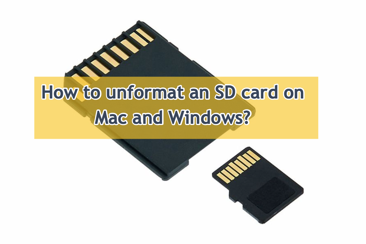 how to unformat an SD card