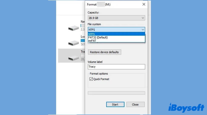 format corrupted SanDisk SD card on Windows