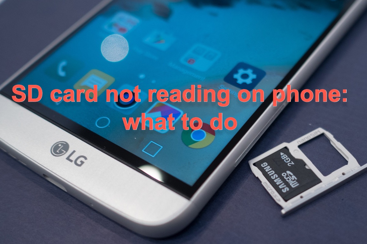 SD card not reading on the phone