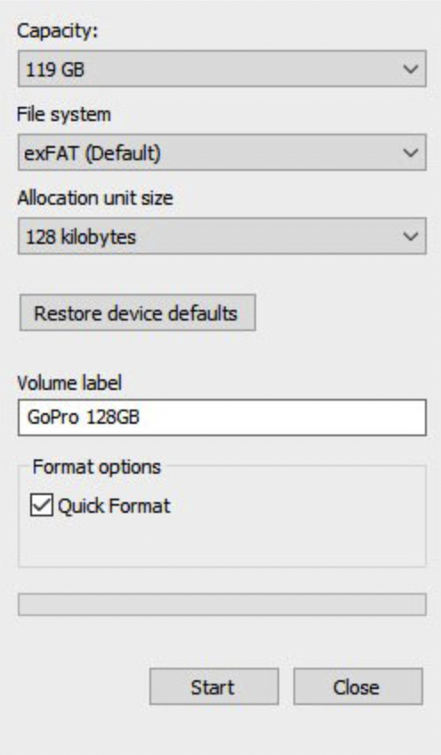 How to format SD card on Windows