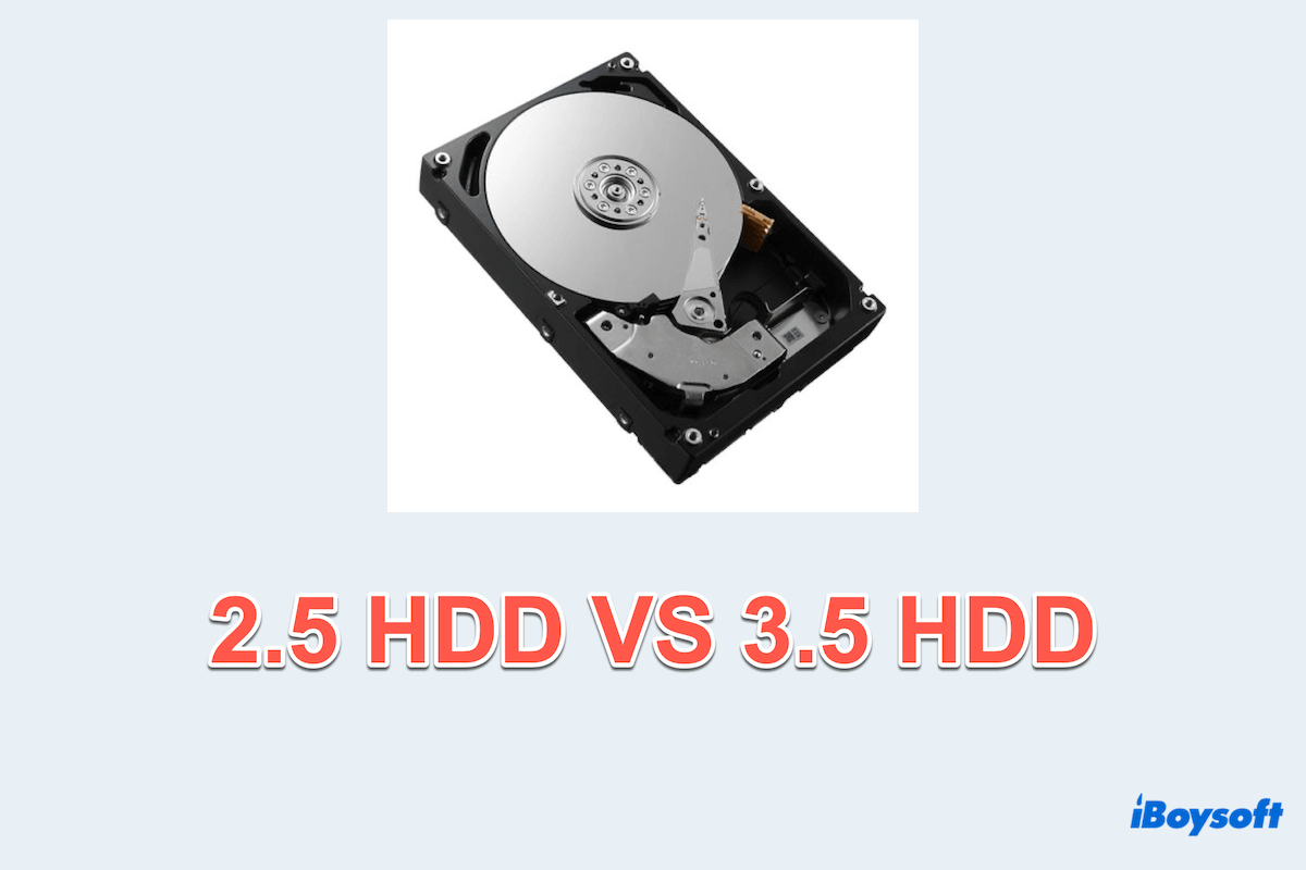 Which is better: 2.5 HDD or 3.5 HDD