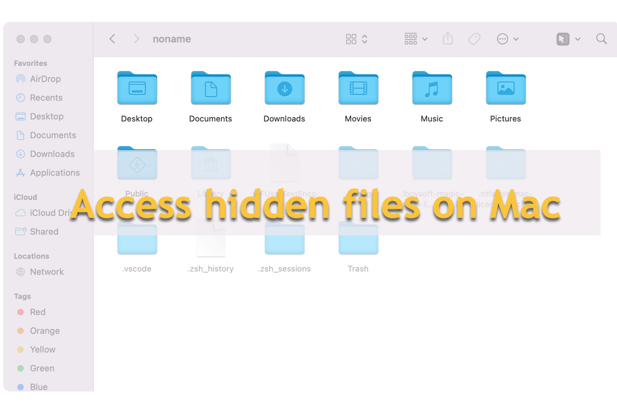 Access hidden files on Mac