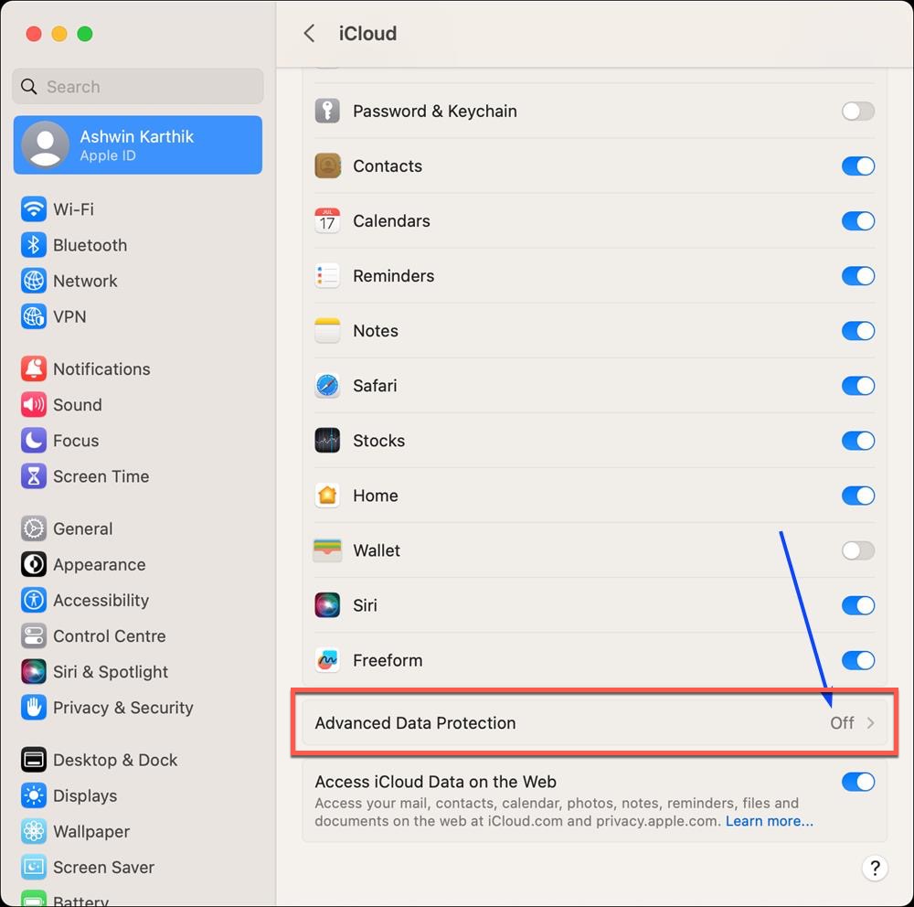 How to enable Advanced Data Protection for iCloud