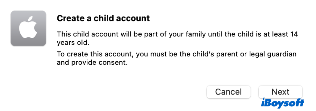 create child account