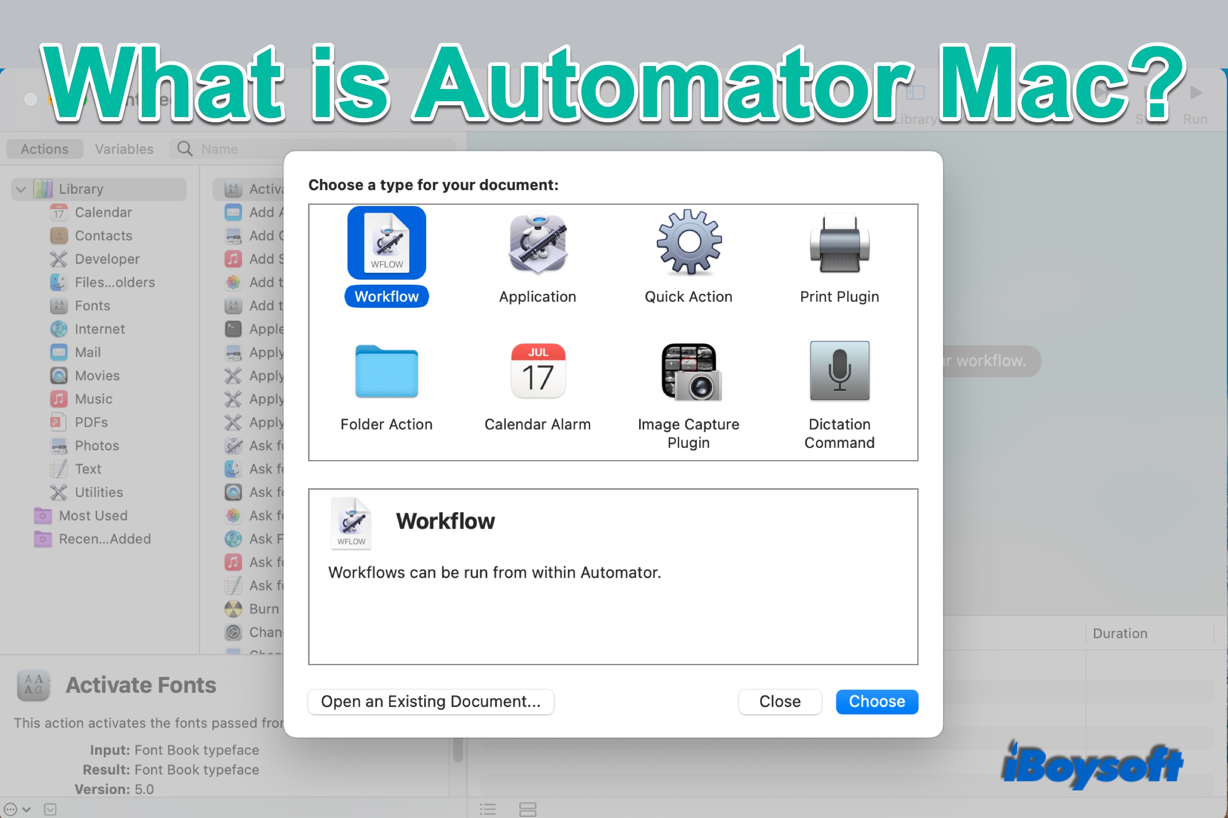 mac automator safari actions