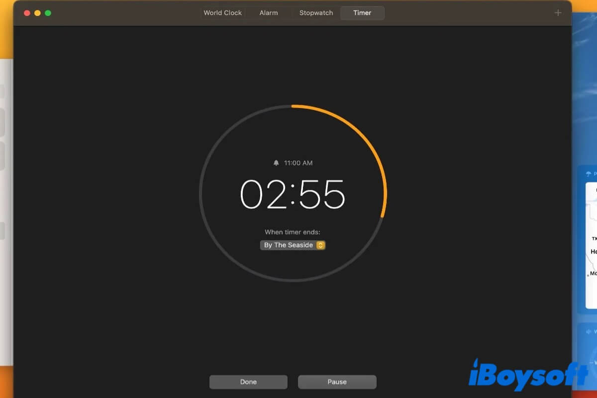 What is the Clock app for Mac