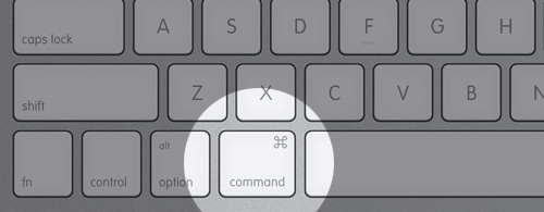 Tecla Command no Mac