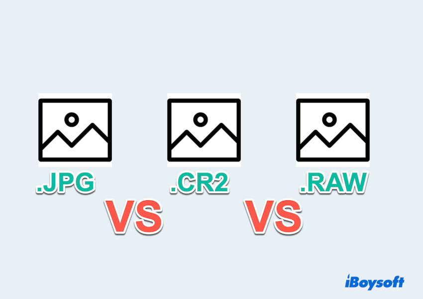 JPG VS CR2 and RAW VS CR2