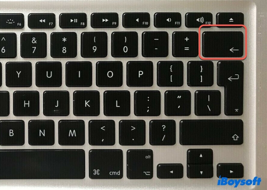 delete key on Mac