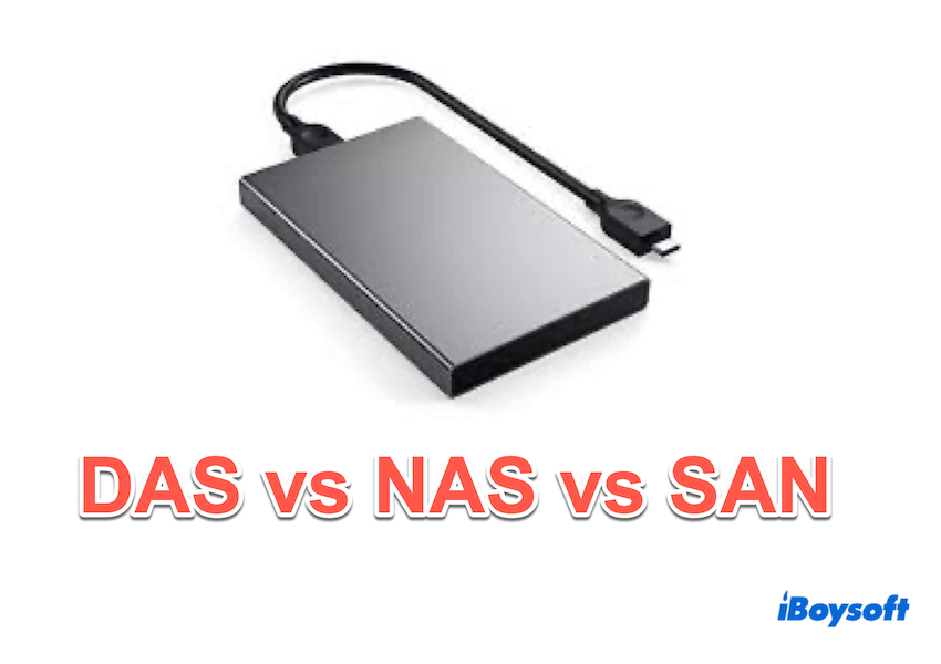DAS vs NAS vs SAN