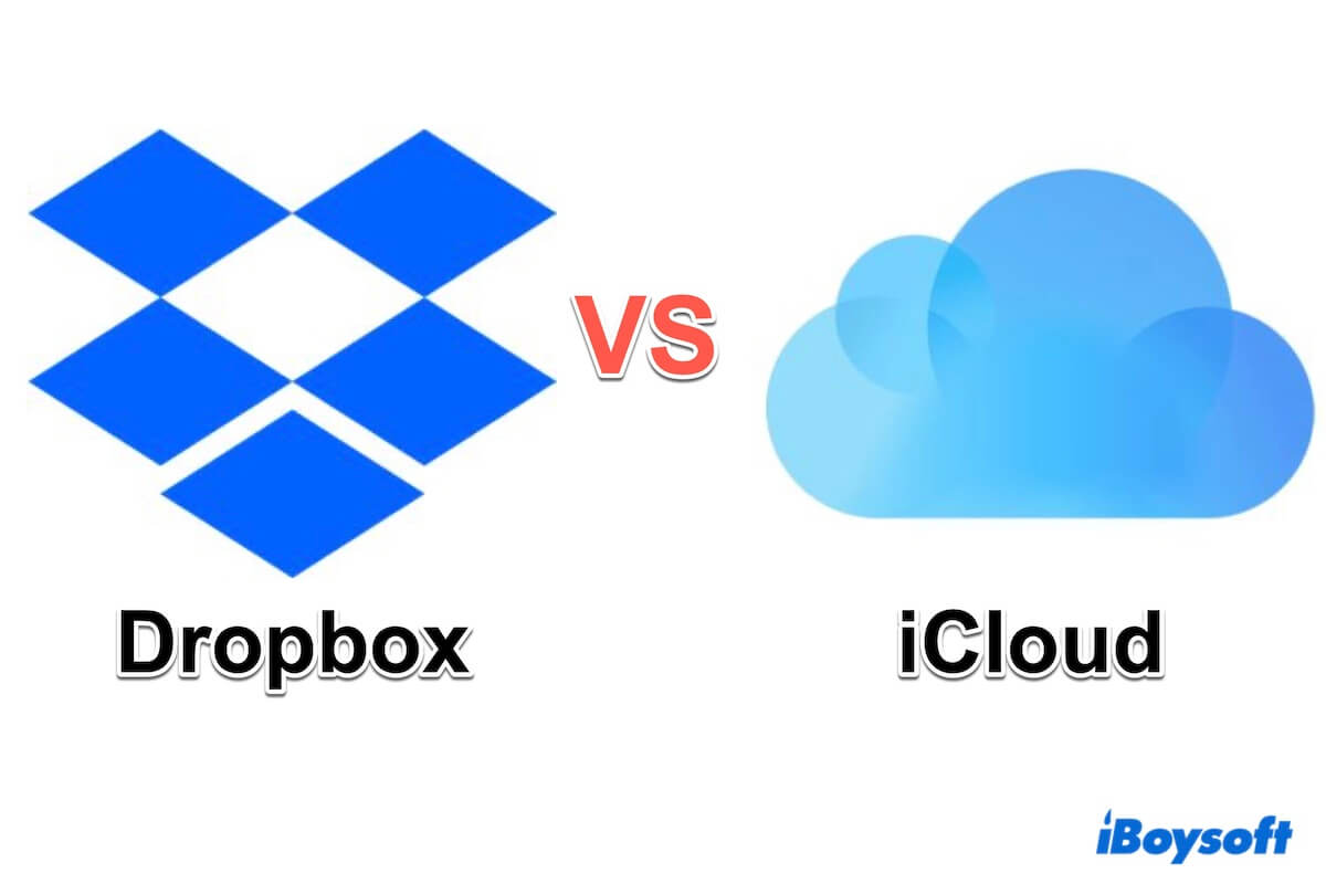 resumen de Dropbox vs iCloud