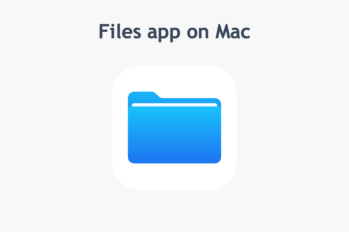 Dateien App auf dem Mac