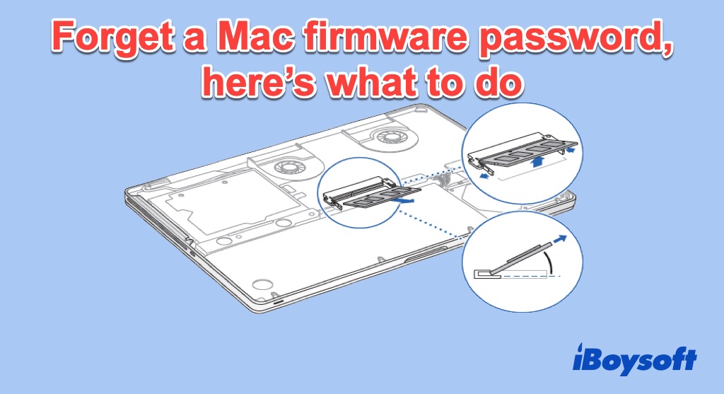 remove RAM when forgetting firmware password mac