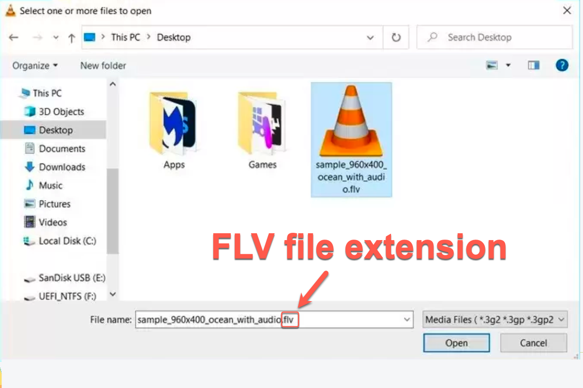 FLV file extension
