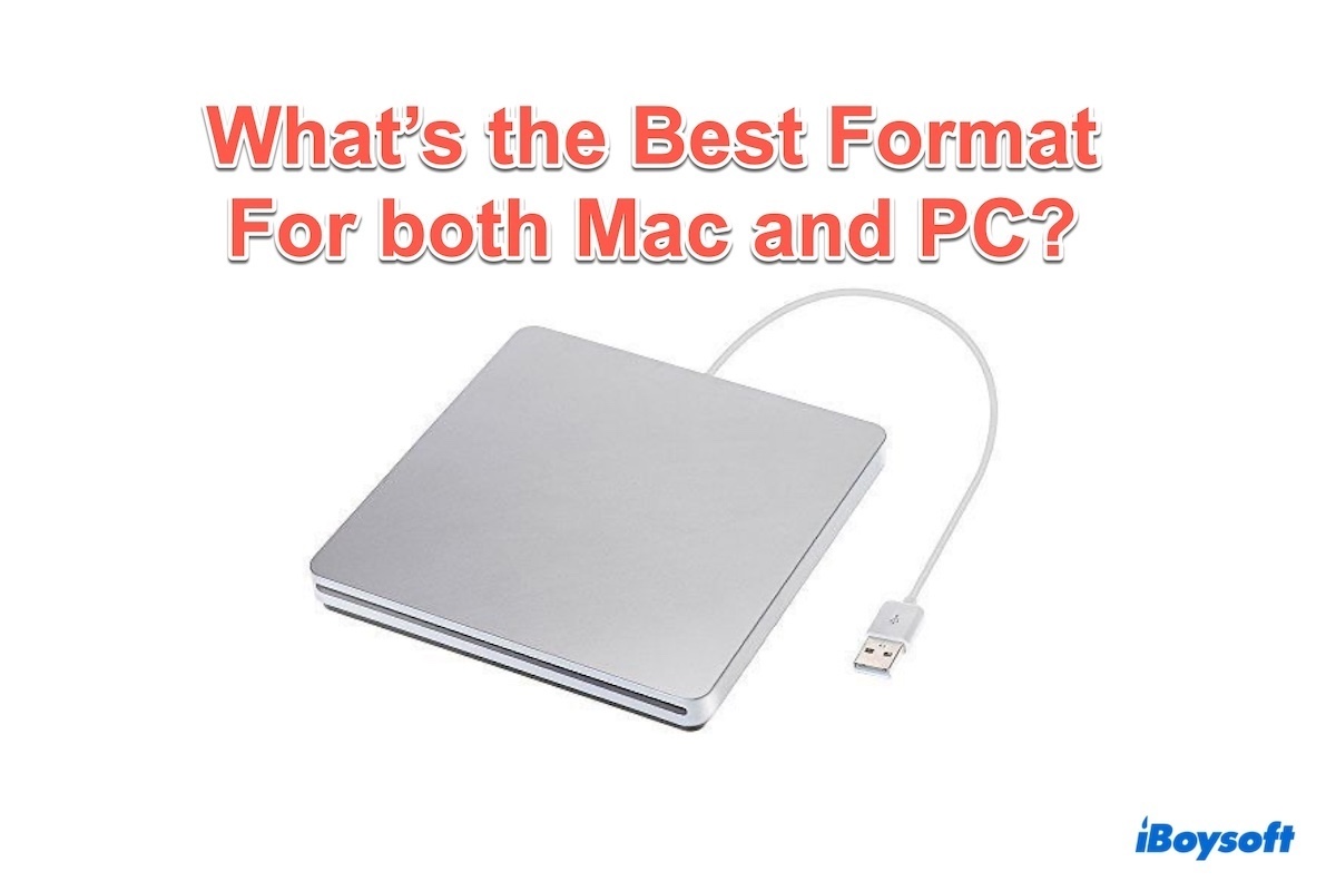 MacとPCの両方向けの形式