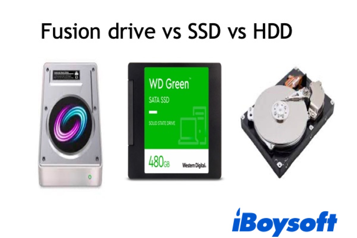 Symptomer Forklaring manuskript Fusion Drive vs. SSD vs. HDD