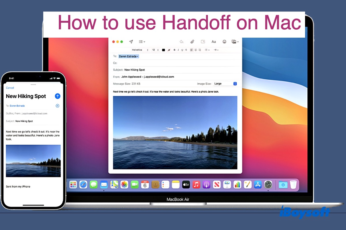 how to use Handoff on Mac