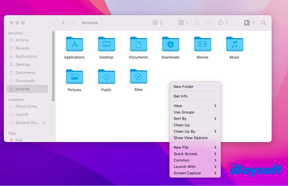 how to use Home Folder on Mac
