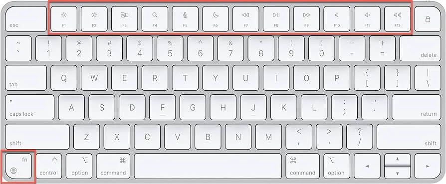 Function keys on Magic keyboard