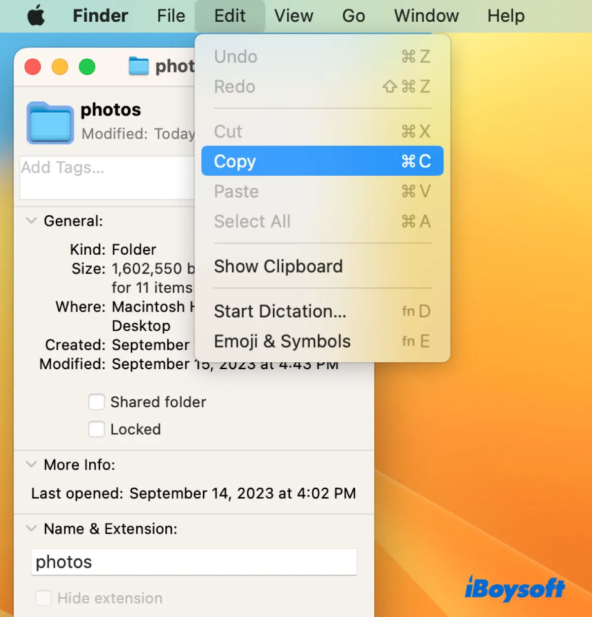 Cómo cambiar el icono de archivo o carpeta por el predeterminado en Mac
