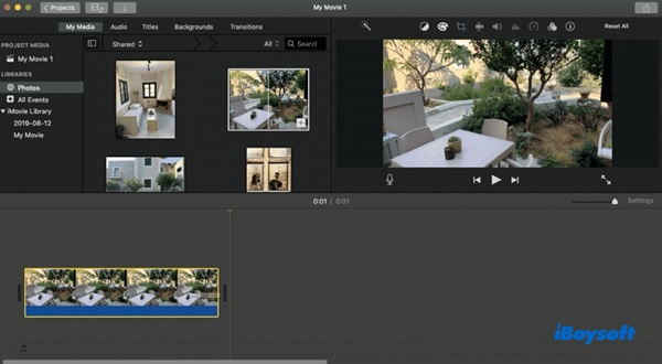 how to trim a video clip in iMovie
