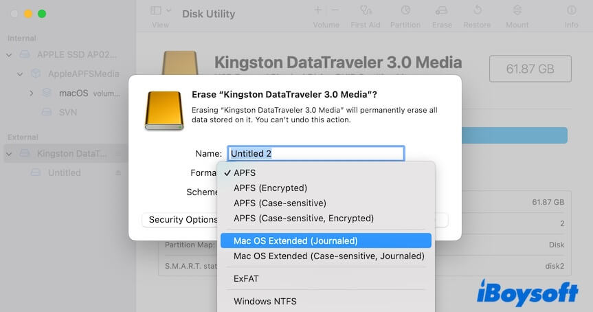 Gejournaltes Dateisystem für macOS