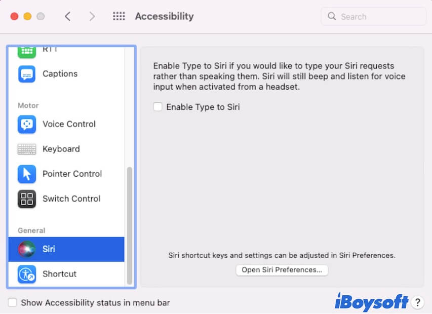 Mac general accessibility