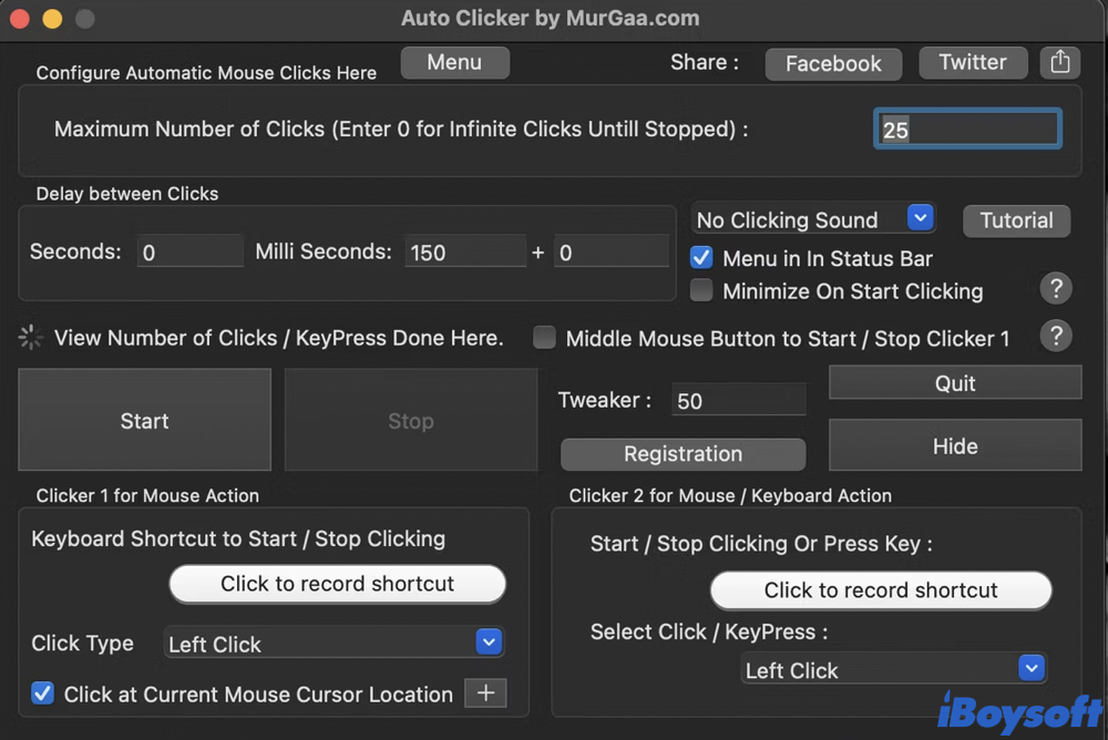 how to apply auto clicker on mac book