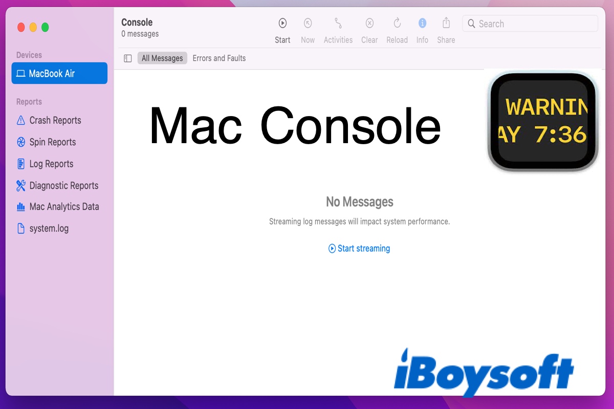 Mac console