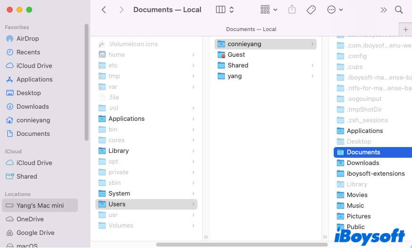 Mac Documents folder path