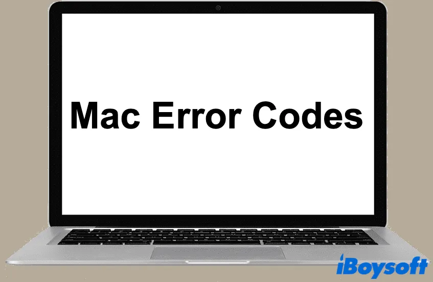 everything you need to know about Mac error codes