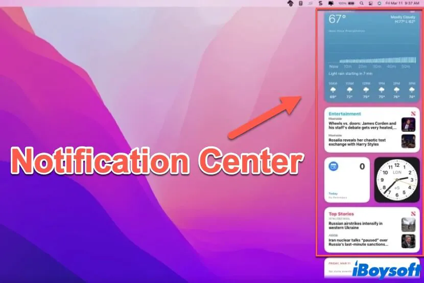 what is Mac Notification Center