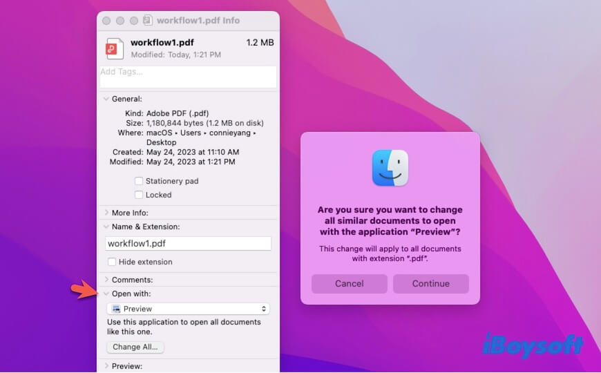 make Mac Preview default