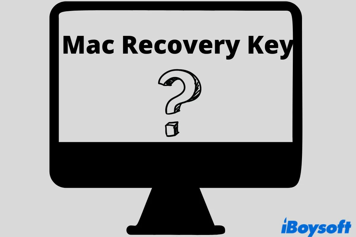 Mac recovery key