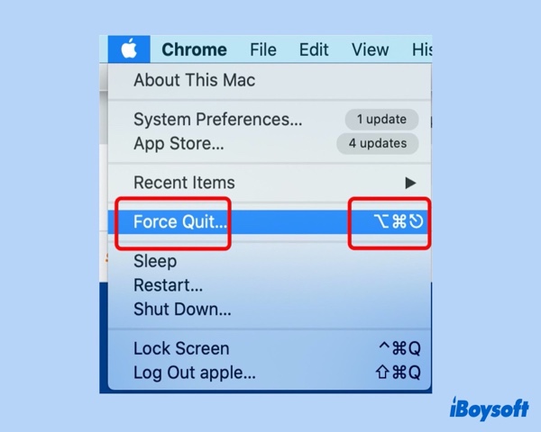 force quit Mac apps
