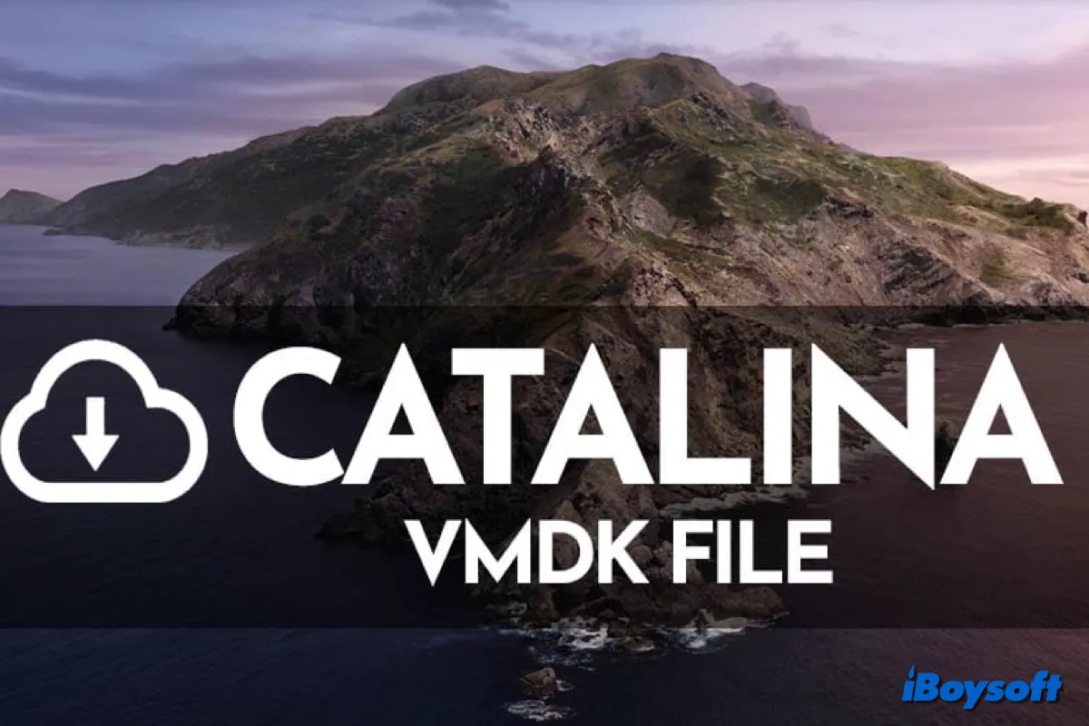 Download macOS Catalina VMDK for VirtualBox or VMware