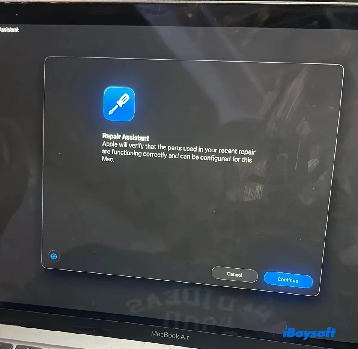 macOS Tahoe Recovery Assistant