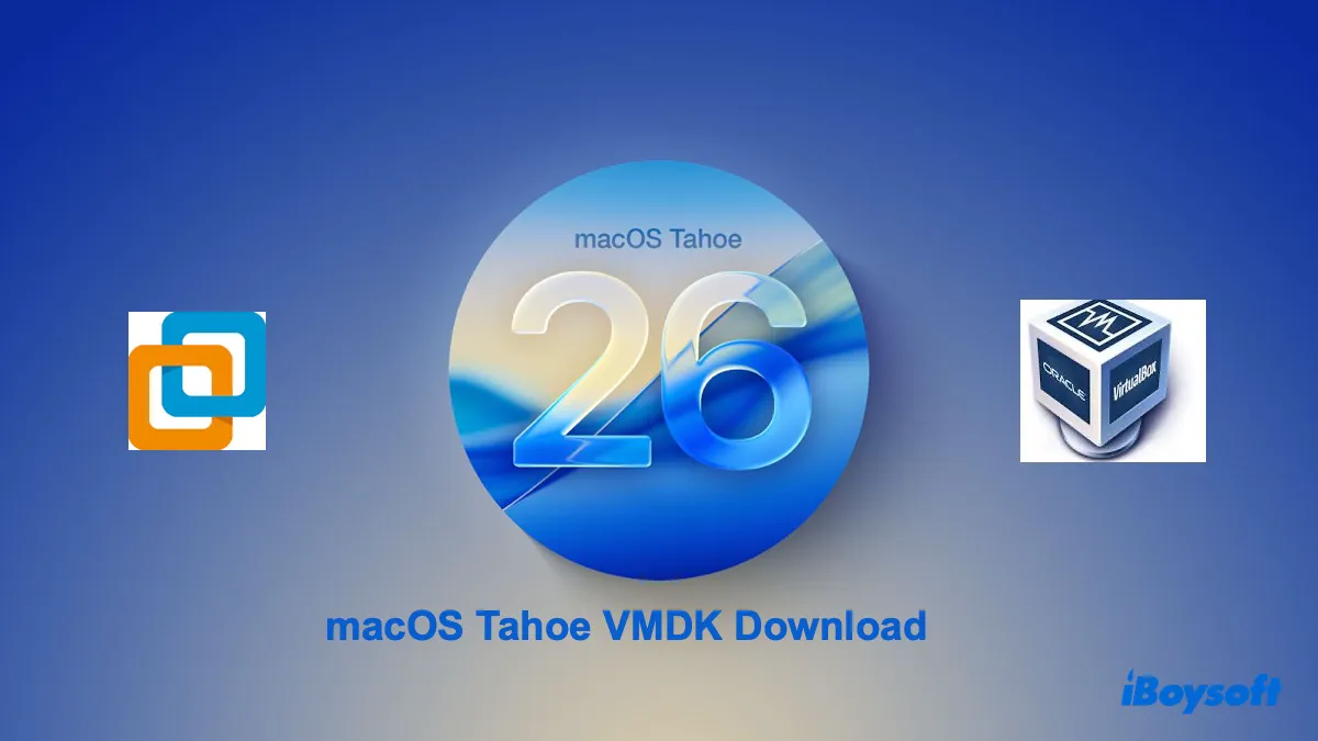 Archivo macOS Tahoe VMDK